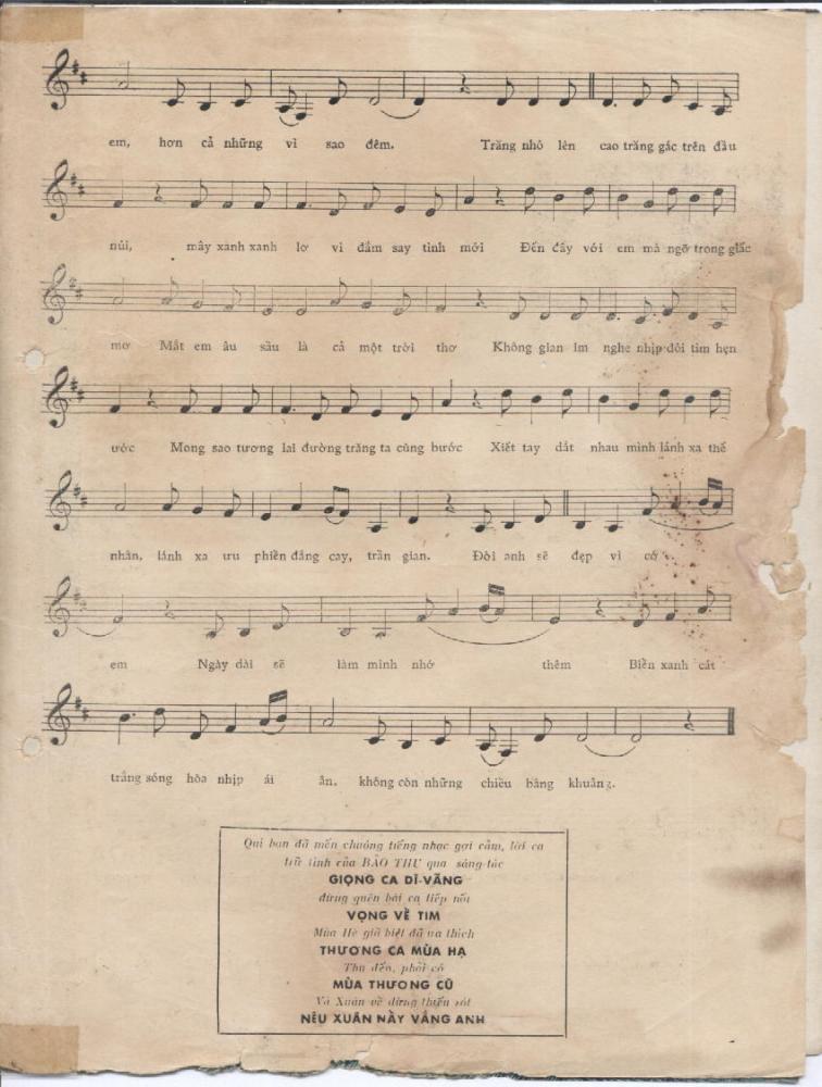 Sheet nhạc Biển tình - Trang 3