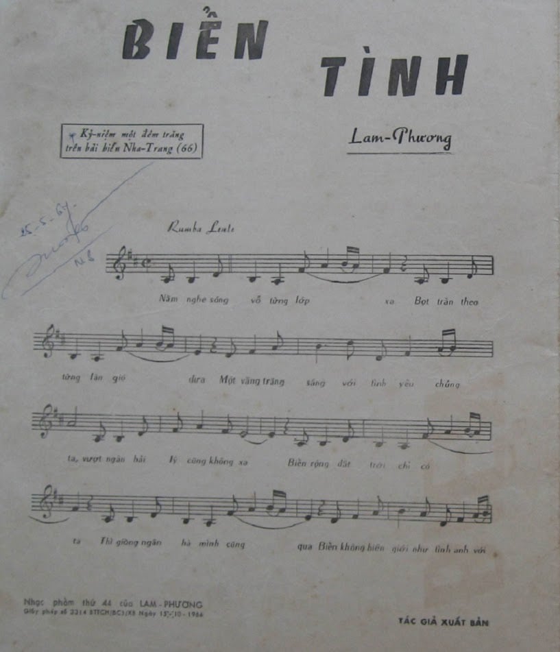 Sheet nhạc Biển tình - Trang 6