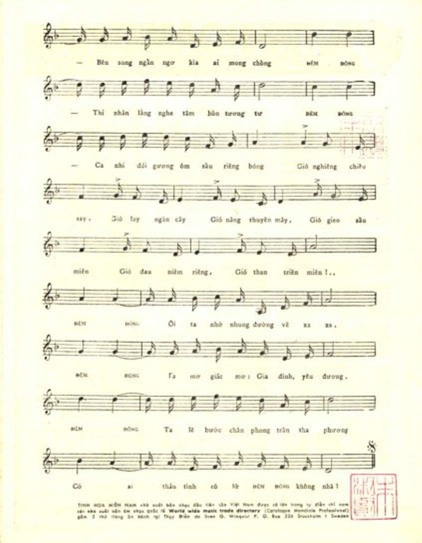 Sheet nhạc Đêm đông - Trang 3