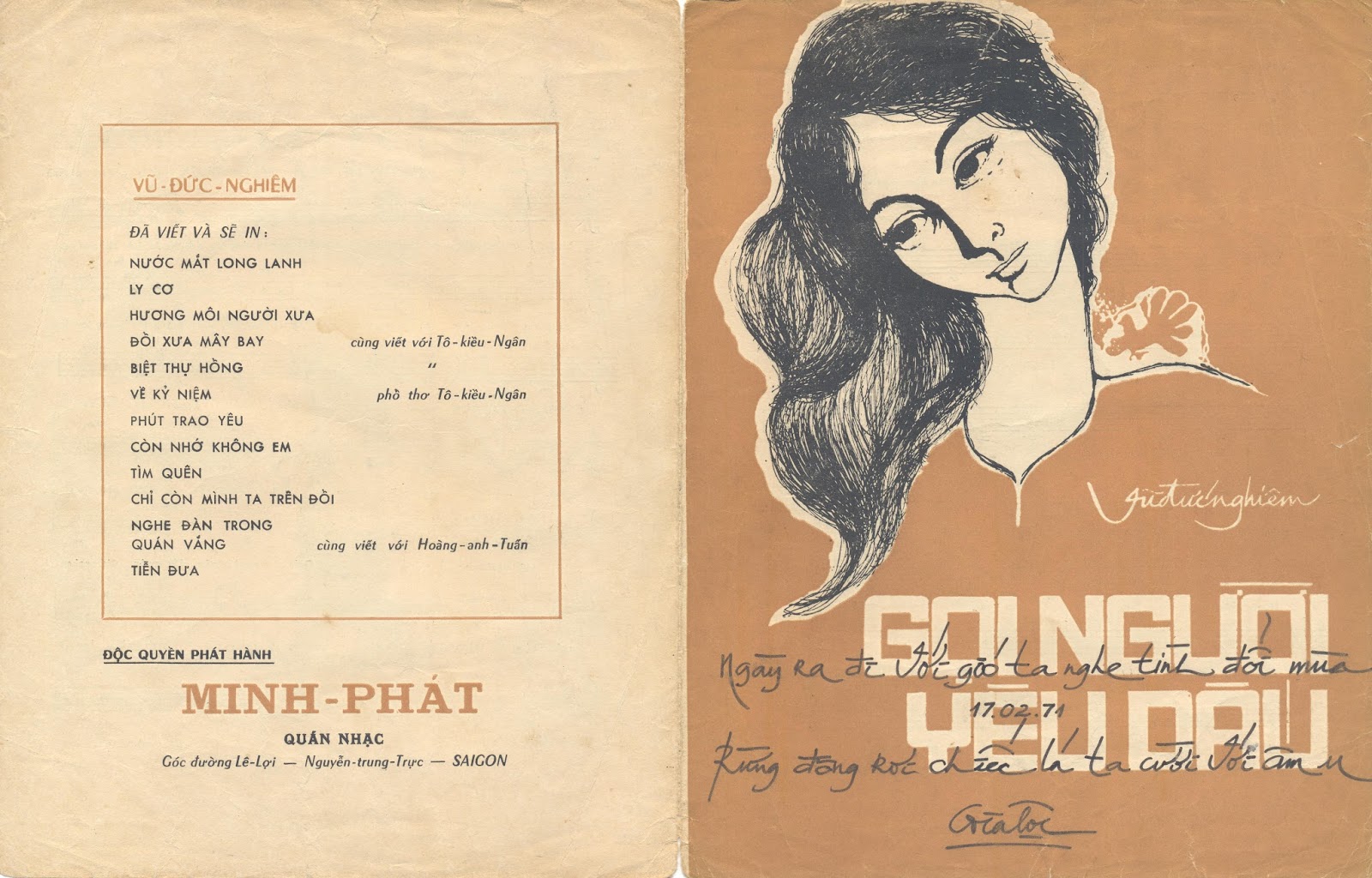 Sheet nhạc Gọi người yêu dấu - Trang 1