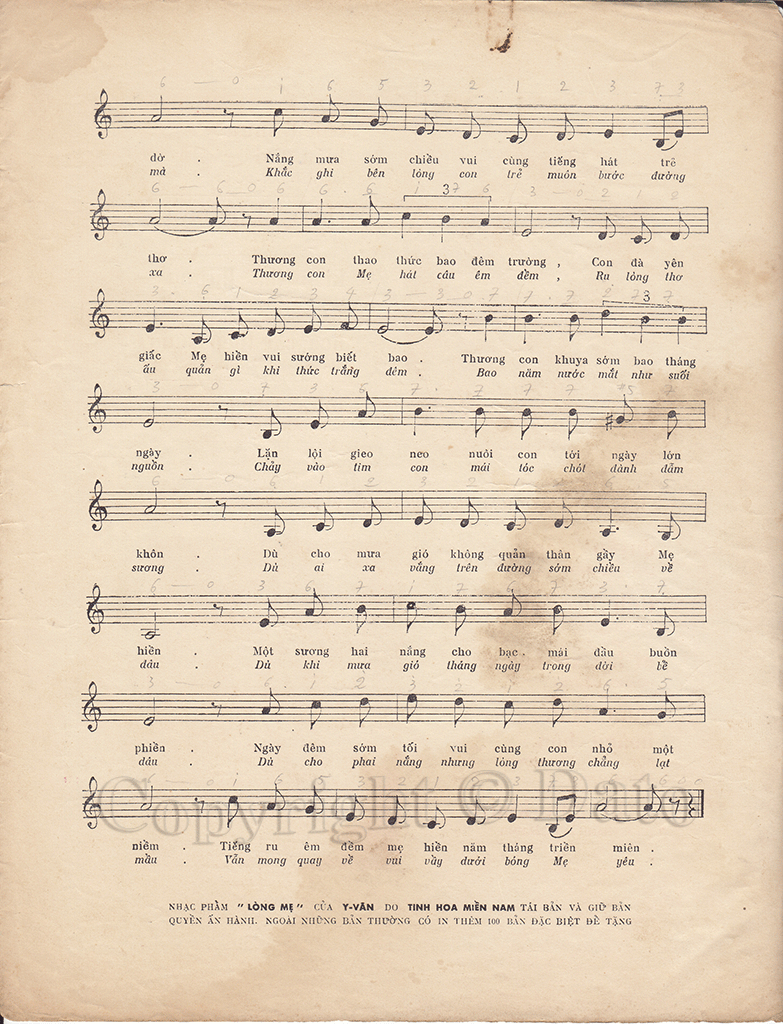 Sheet nhạc Lòng mẹ - Trang 3