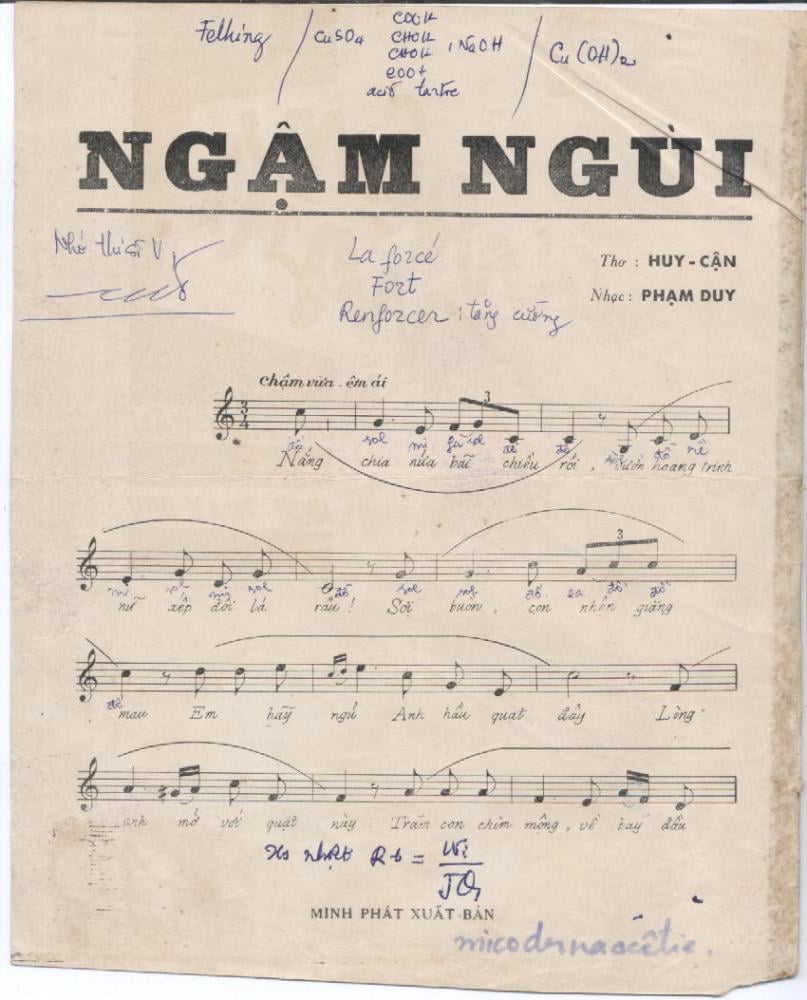 Sheet nhạc Ngậm ngùi - Trang 2